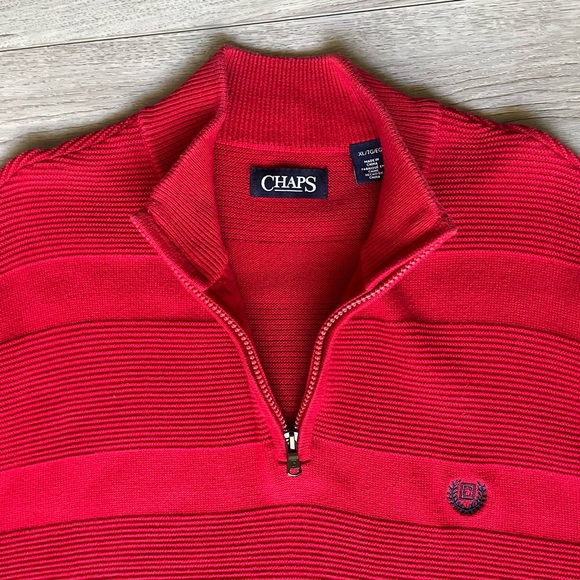 Chaps Quarter Zip Sweater - Picture 3 of 8